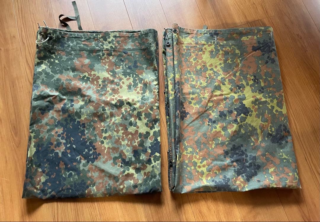 ドイツ軍幕放出品パップテント専用ポールペグポンチョフード収納袋ポールペグ収納袋