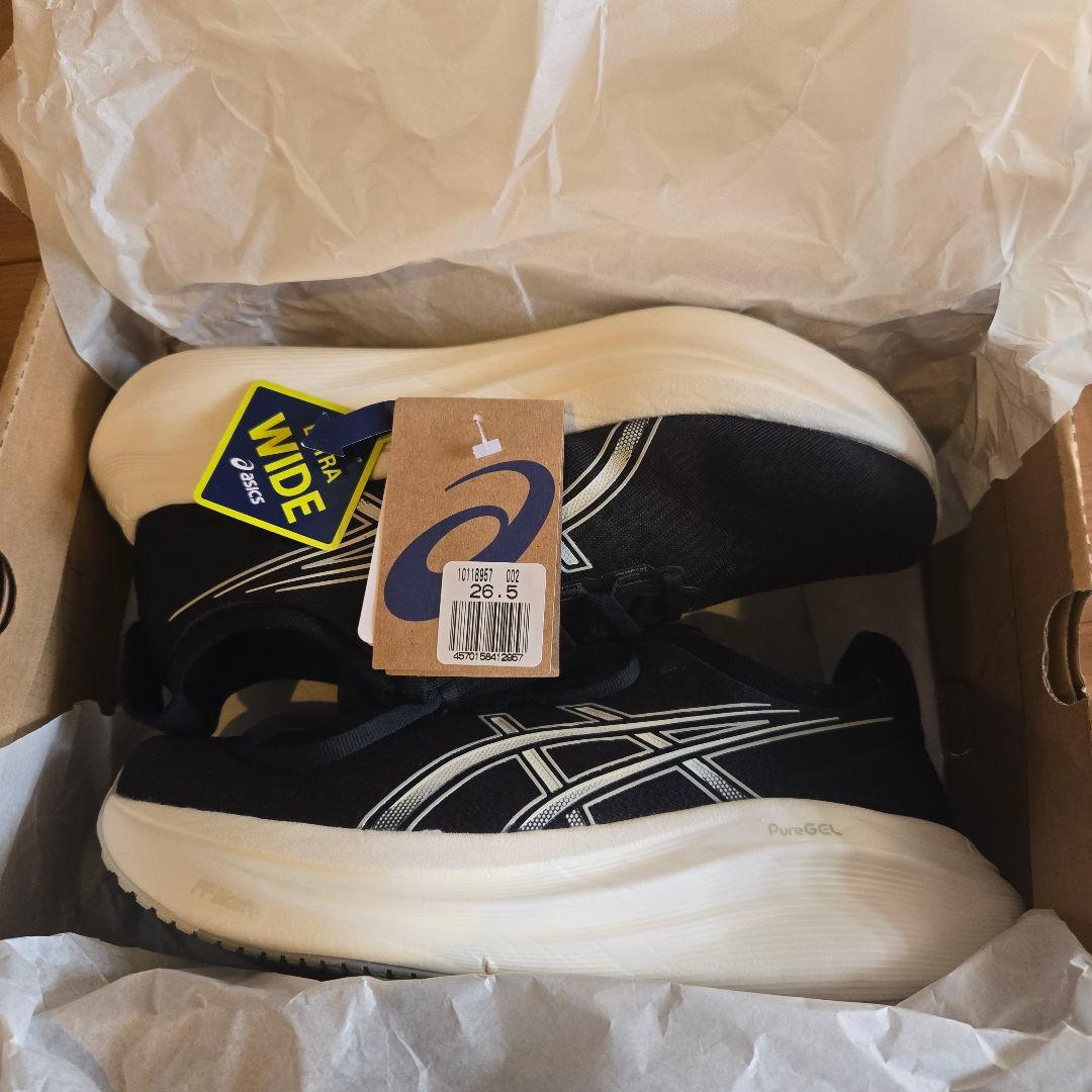 ASICS GEL-NIMBUS 27 ブラック/ 26.5cm　ゲルニンバス