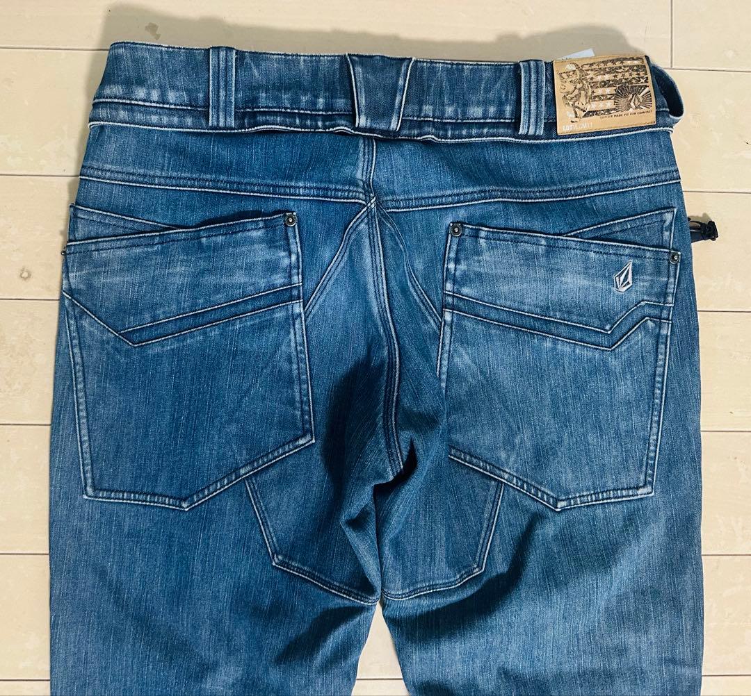 超レア！　VOLCOM スノーボードウェア　リアルデニム　上下セットアップ