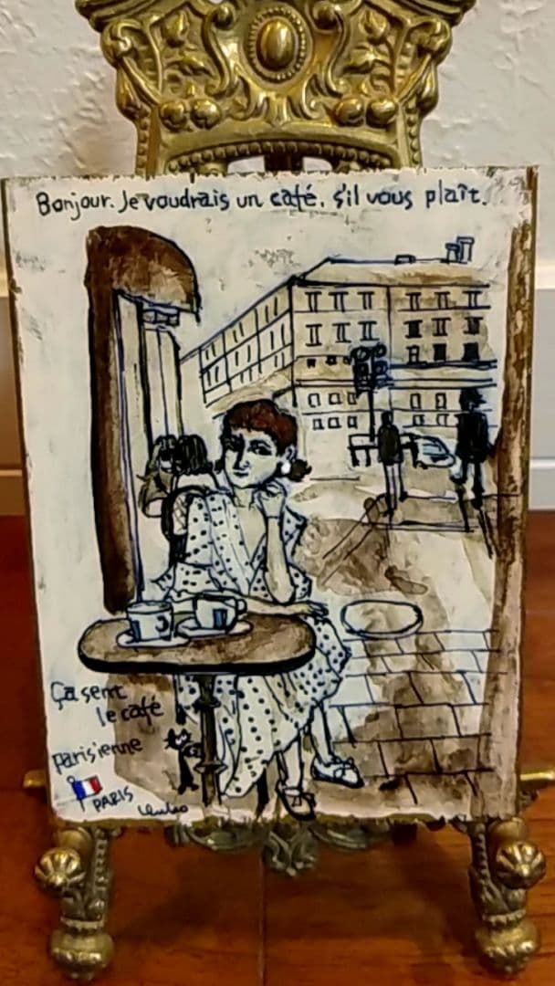 猫の絵　『いい匂い』シリーズ