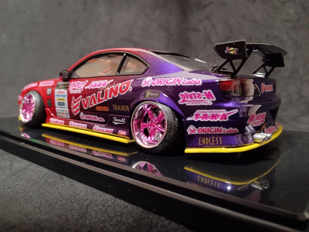 1/24 ニッサン S15 シルビア D1 プラモデル 完成品 ケース付き
