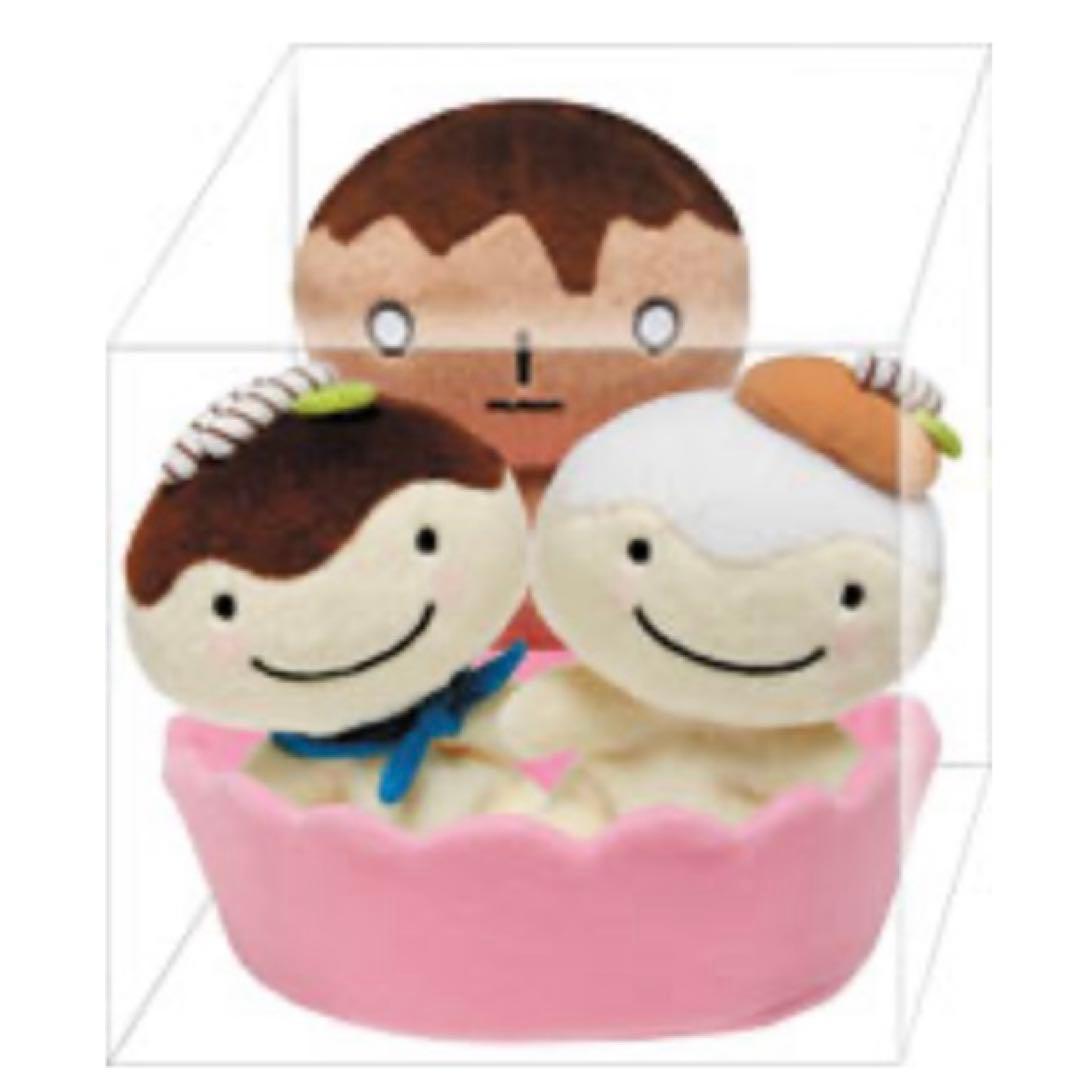 激レアこげぱん　くったりぬいぐるみ　ホワイトショコラパン　ショコラパン　コーヒー