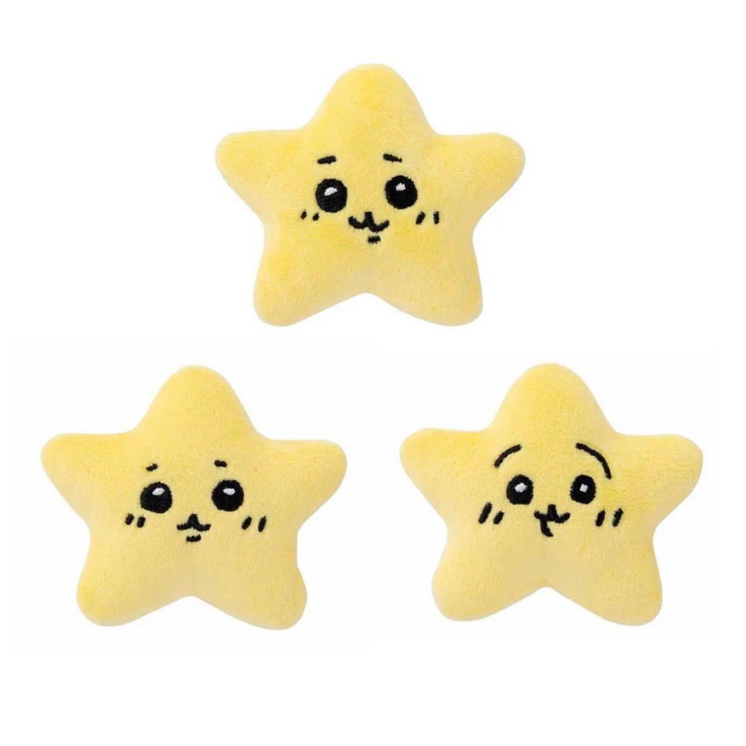 【新品未開封】ちいかわ 流れ星なぬいぐるみバッジ3個セット