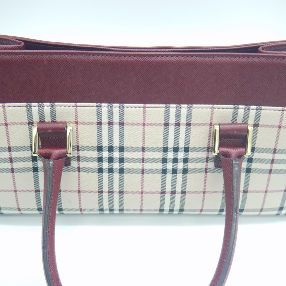 BURBERRY バーバリー ノバチェック柄 ハンドバッグ Y03581