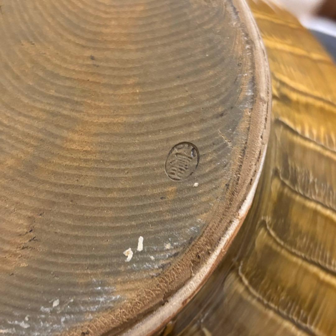 小鹿田焼 おんたやき 壺 大壺 花瓶 焼物 陶器 新品 48cm