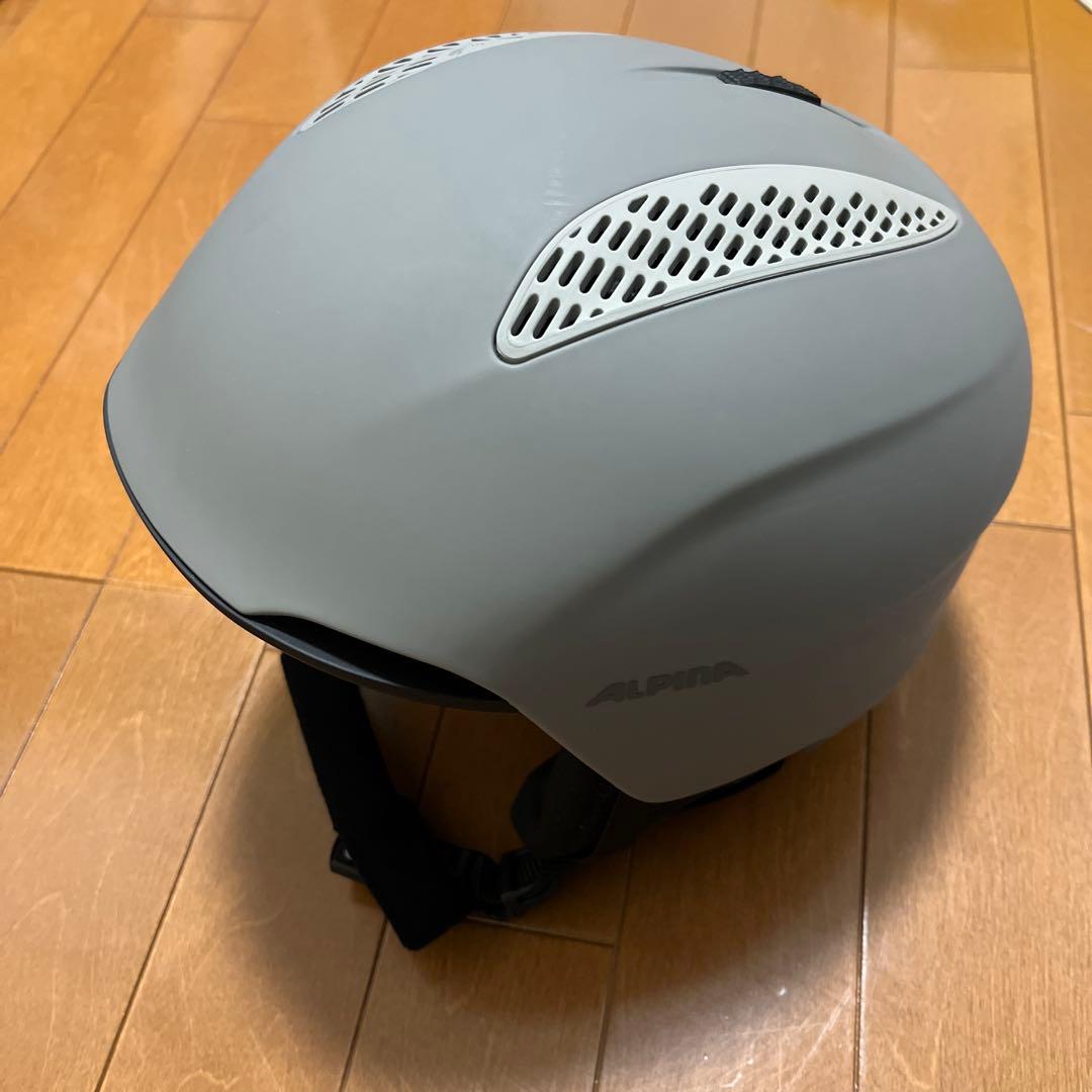 【未使用】ALPHA アルピナ ヘルメット 54-57cm グレー スキー