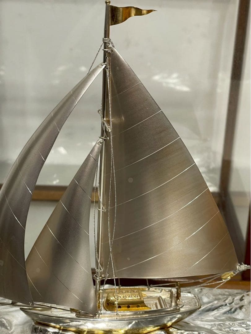 【極美品】武比古 TAKEHIKO 銀製 置物 帆船 ヨット SILVER970
