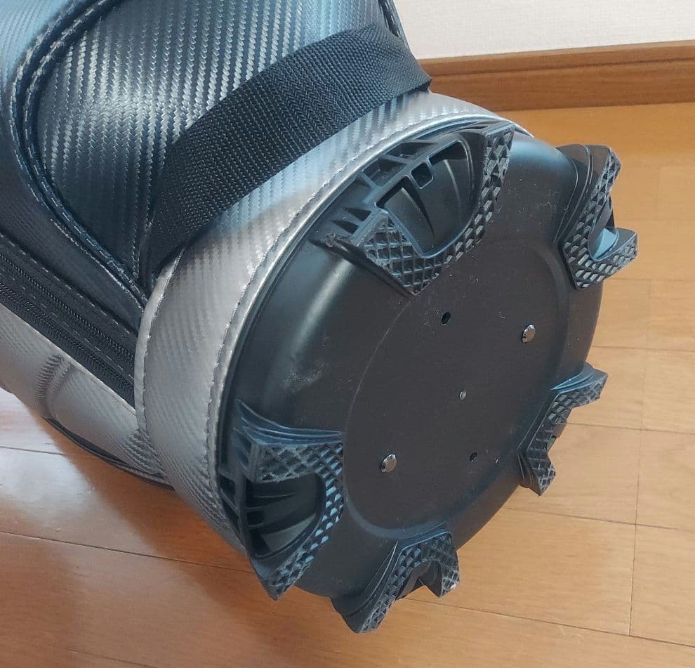 KYP　　　PING キャディバッグ シルバー　ガンメタル 9.5型