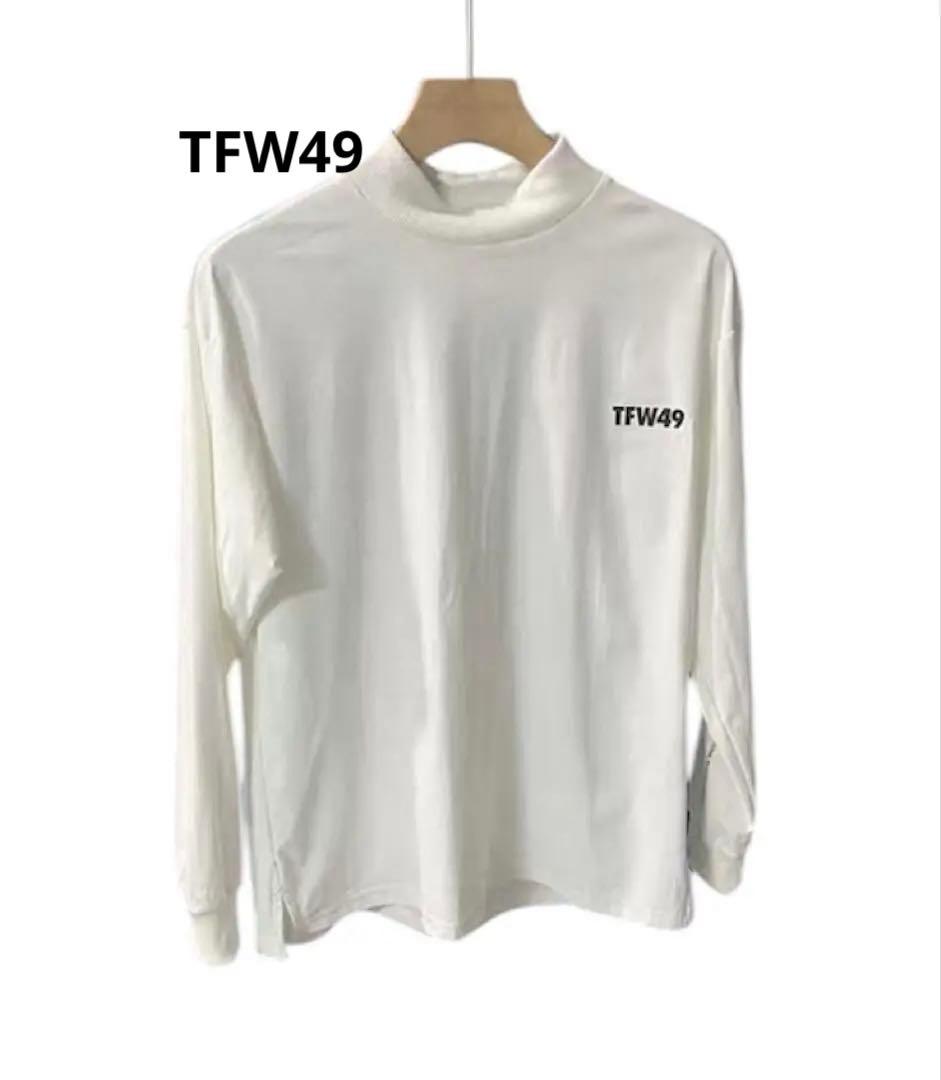 TFW49 長袖モックシャツ　XL ホワイト