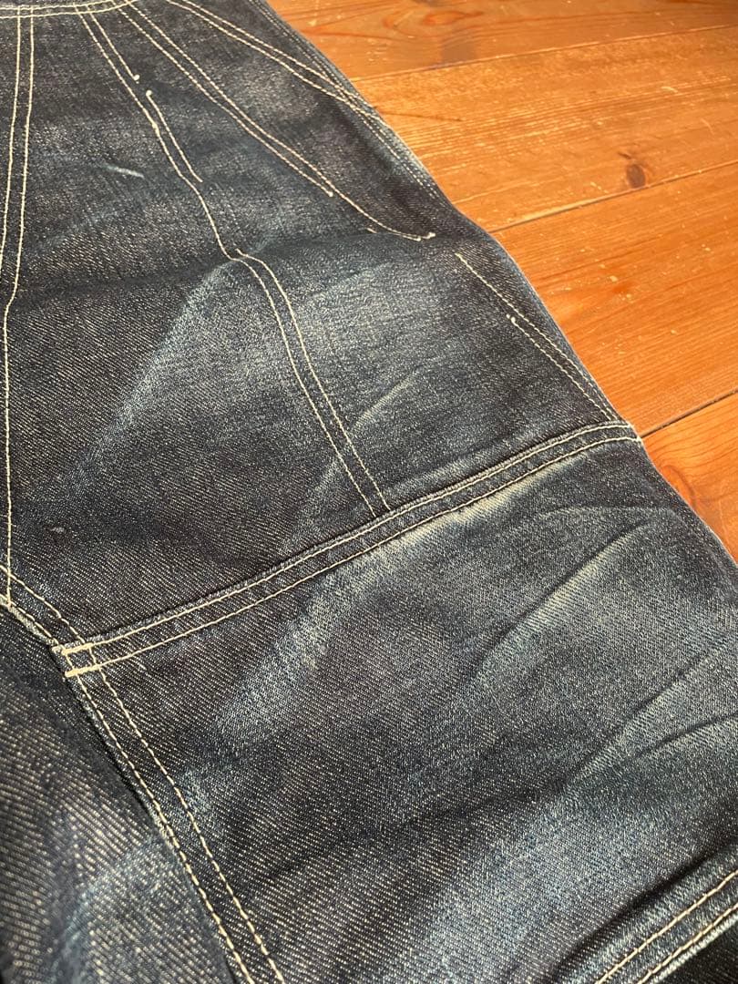 ★希少★EVISU エヴィス カンガルー デニムオーバーオール 34 納品書あり