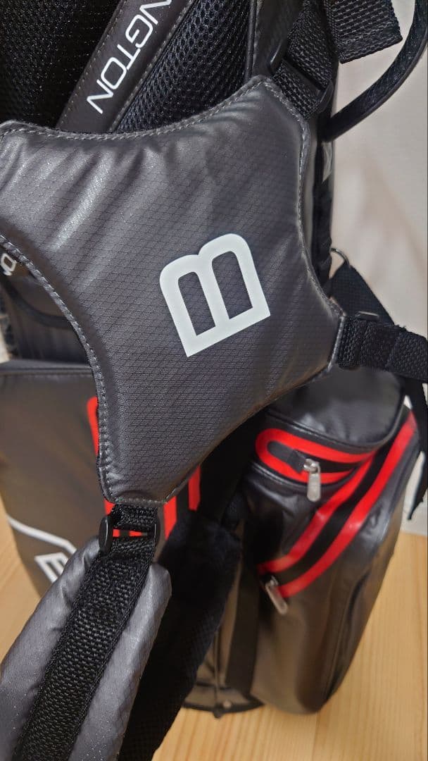 BENNINGTON ZONE ゴルフ・キャディバッグ14分割グレー&レッド新品