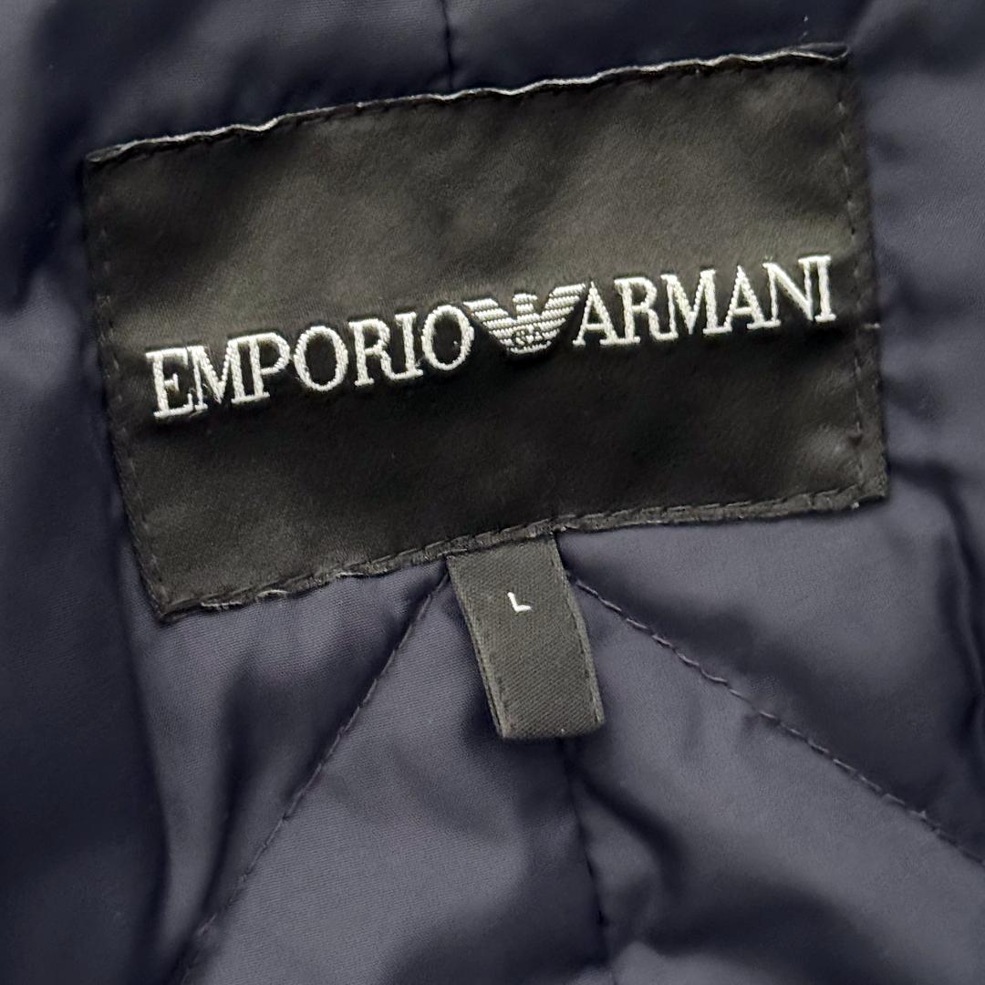【美品・Lサイズ】EMPORIO ARMANI ダウンジャケット・グレーネイビー