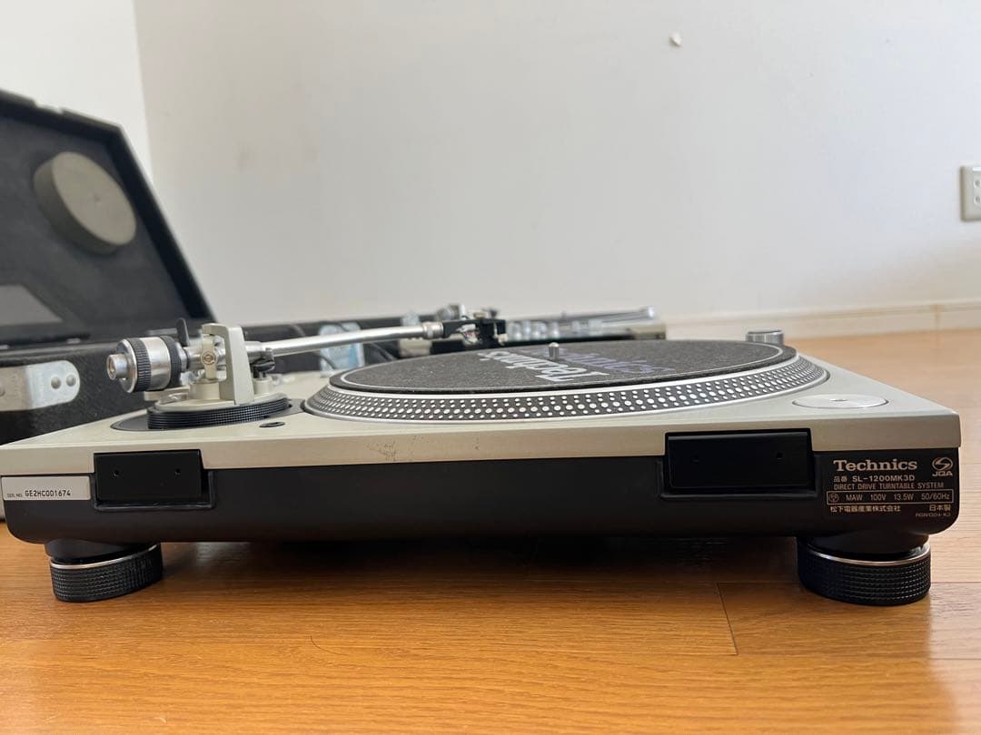 Technics SL-1200MK3D ×2台 DJミキサー・収納ケース付き