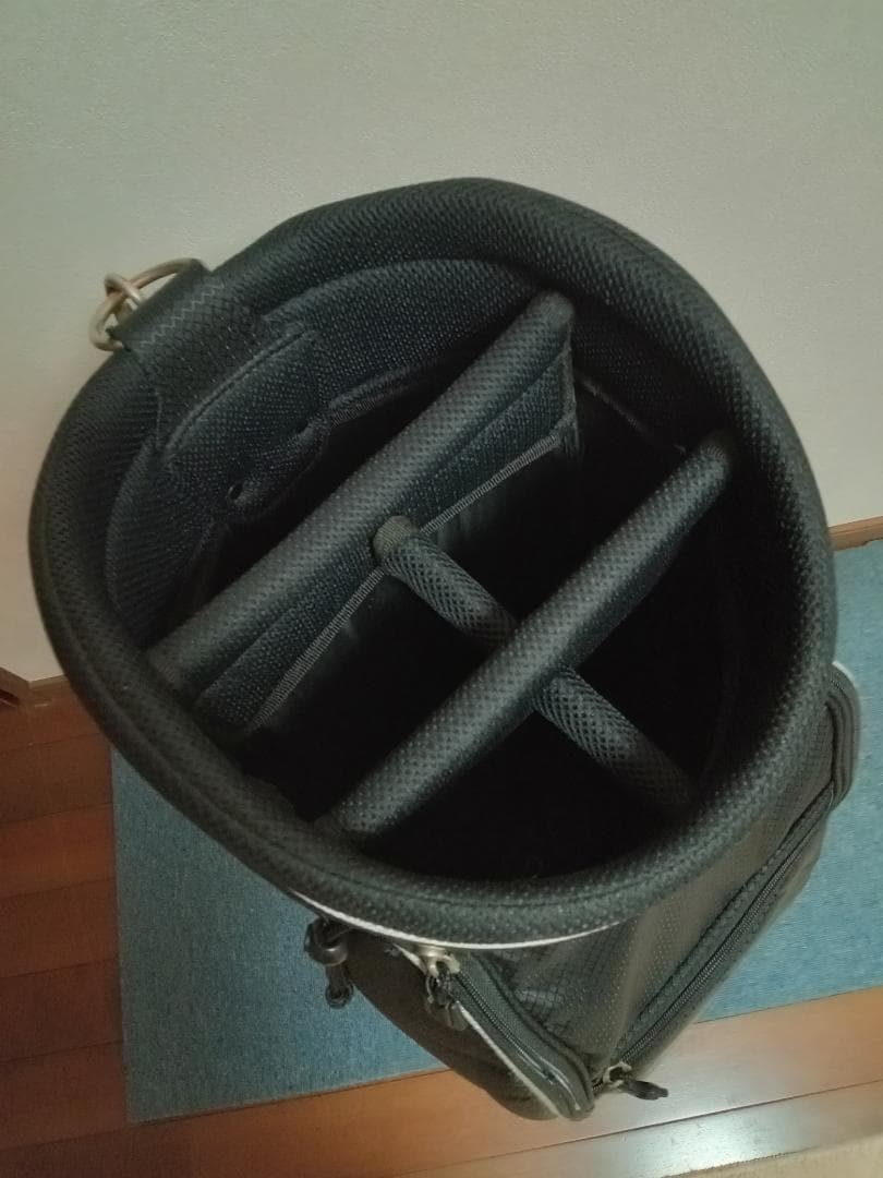 ★美品★adidas★アディダス★軽量ナイロン★キャディバッグ★9型★黒/赤★