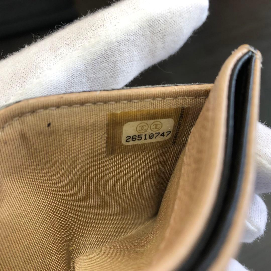 状態良好 正規品　CHANEL シャネル カードケース キャビアスキン