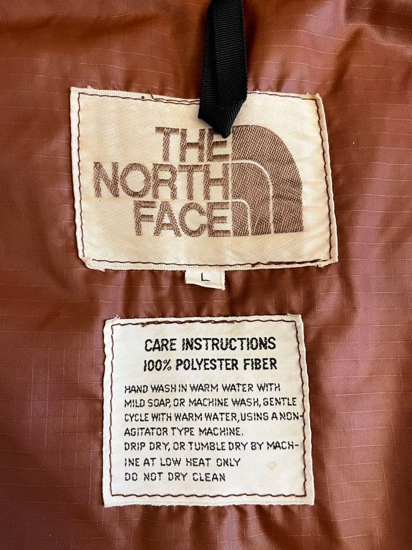 70〜80s THE NORTH FACE ノースフェイス 茶タグ ダウンベスト