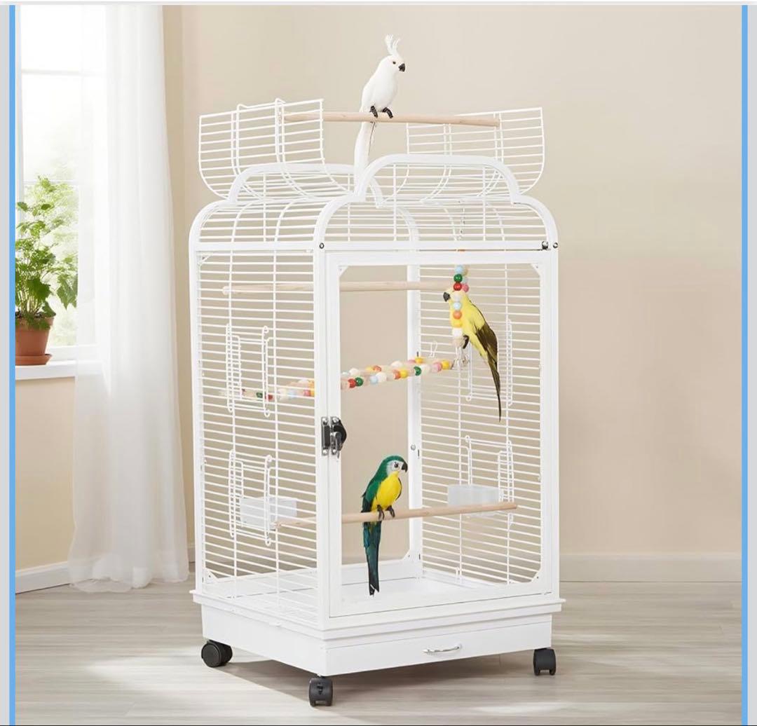 ケージ・透明アクリル素材・移動可能・美品