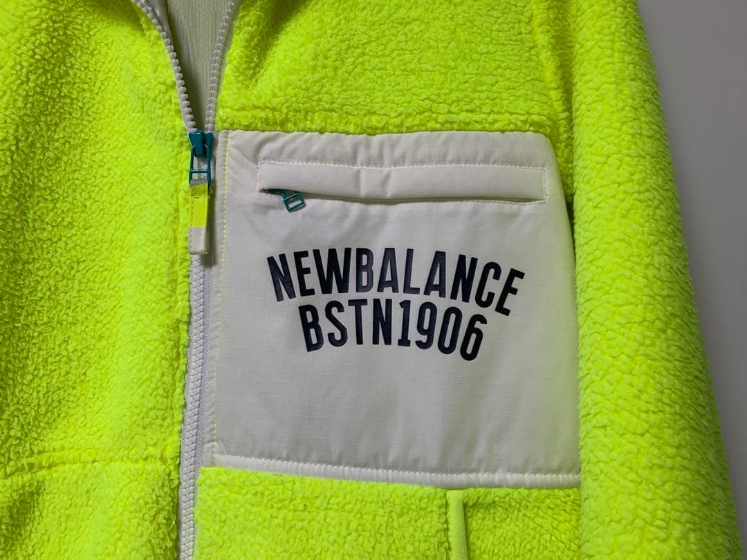 ニューバランスゴルフ フリースフルジップフーディ ジャケット ネオンイエロー