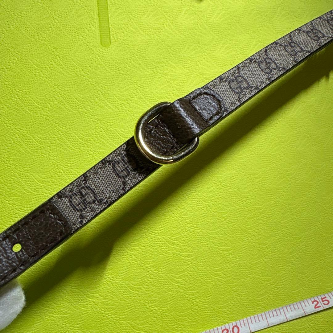 ⭐️GUCCI （グッチ）　エクストラスモールペットカラー　GG柄　首輪