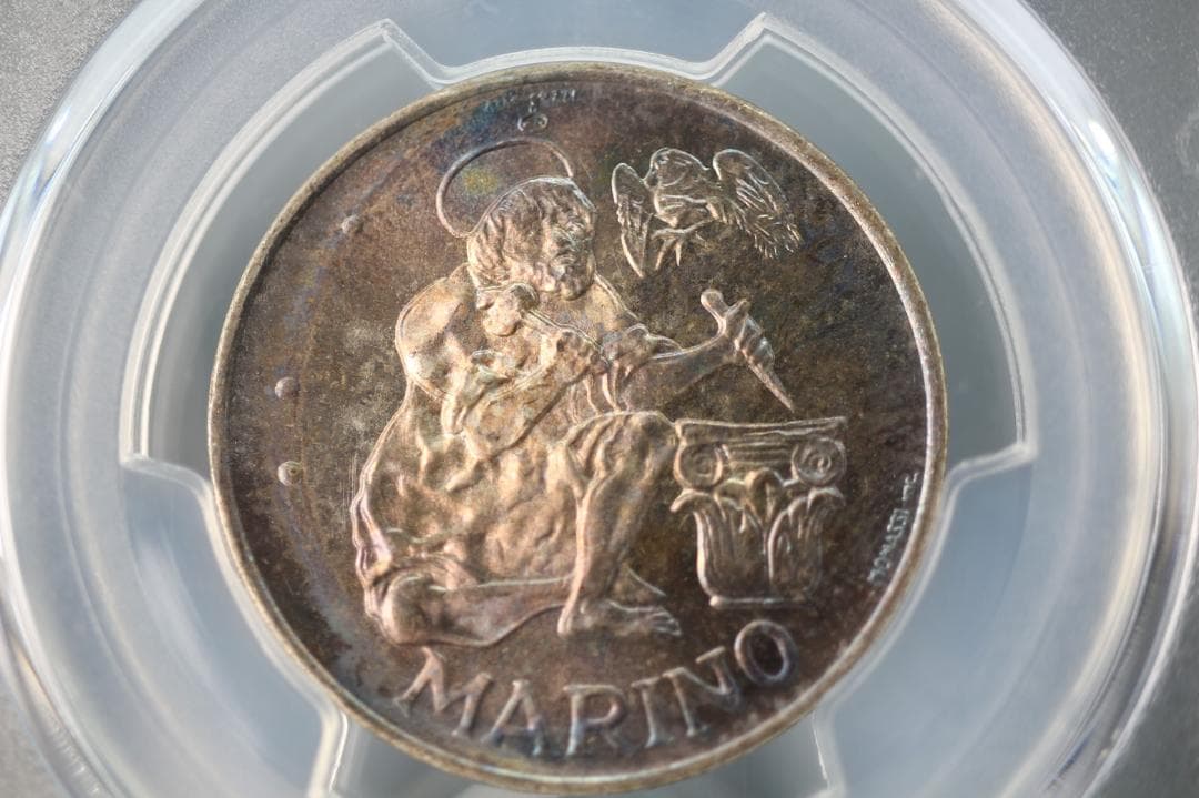 イタリア 1975年 500リラ サンマリノ共和国 記念 銀貨 シルバー