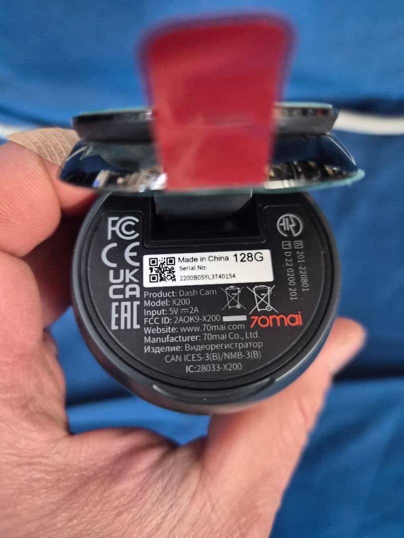 70mai X200 ドライブレコーダー 128GB　本体のみ