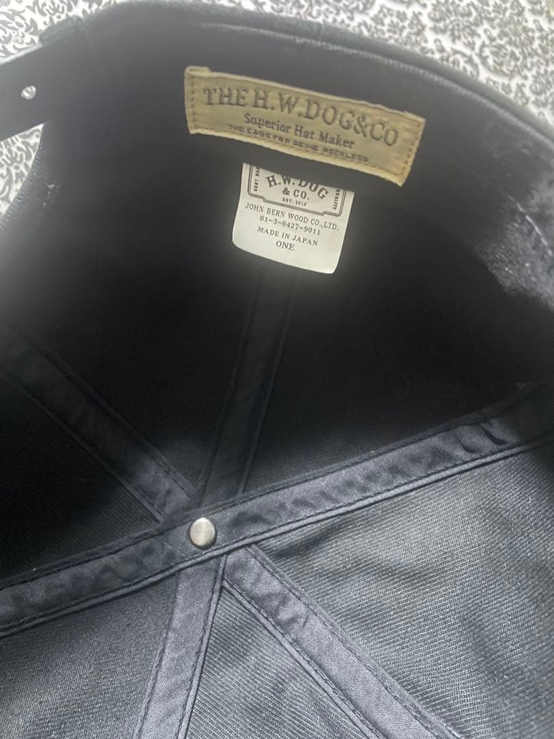 THE H.W. DOG & CO/トラッカーキャップ　ブラック