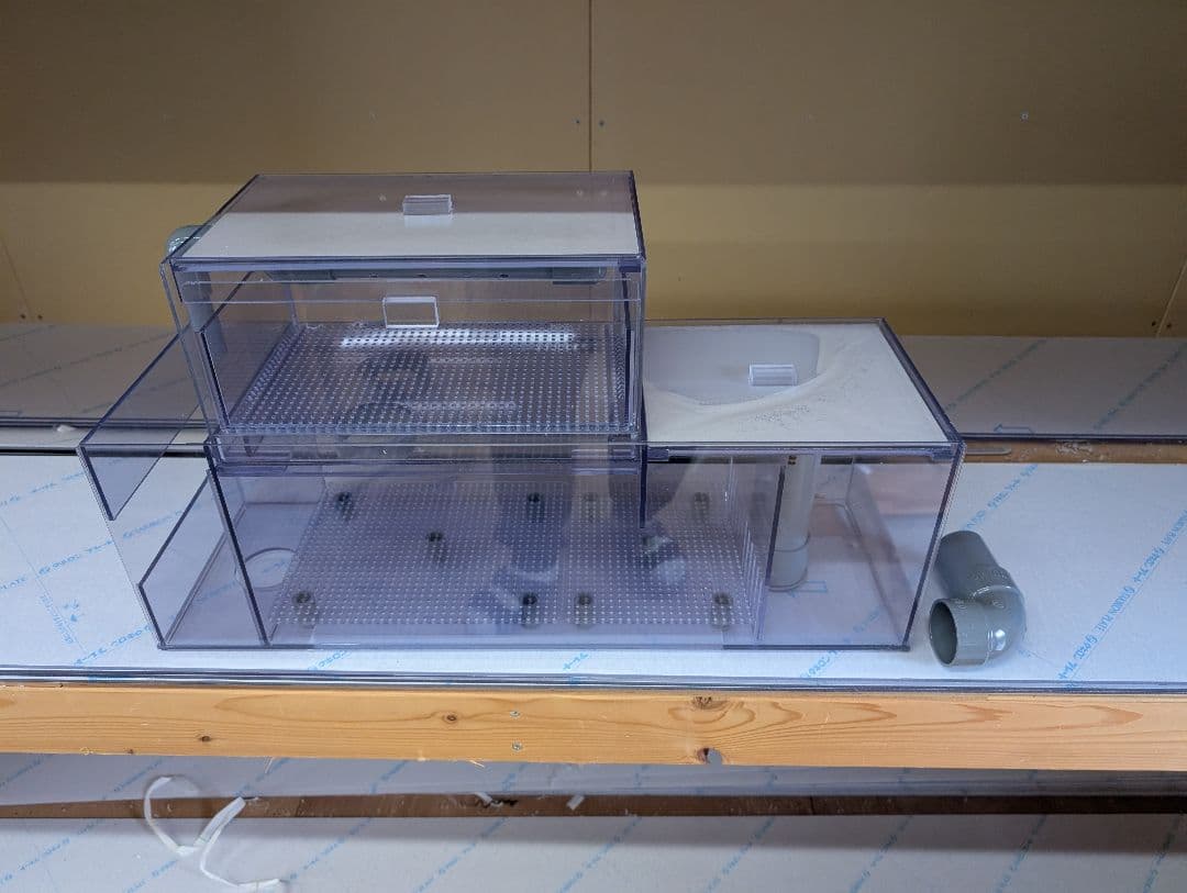 60cm 奥行き200 上部フィルター　ウールボックス引き出し式