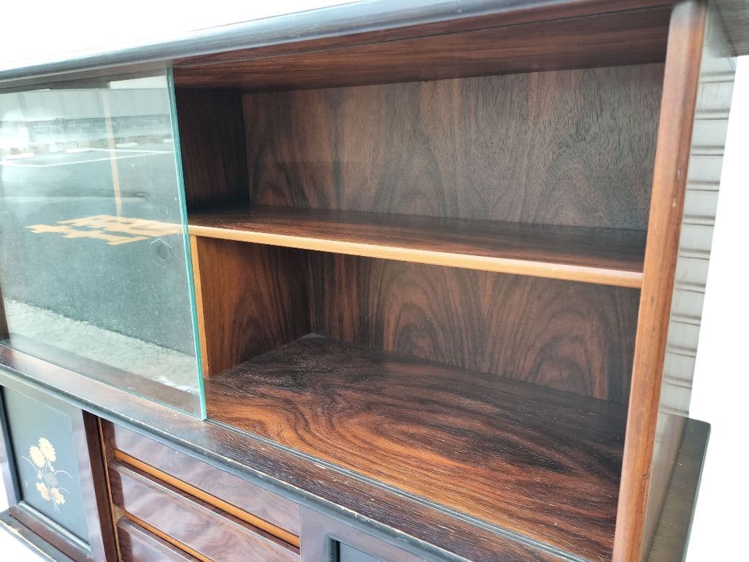 昭和レトロ　茶箪笥　木製収納キャビネット　ヴィンテージ