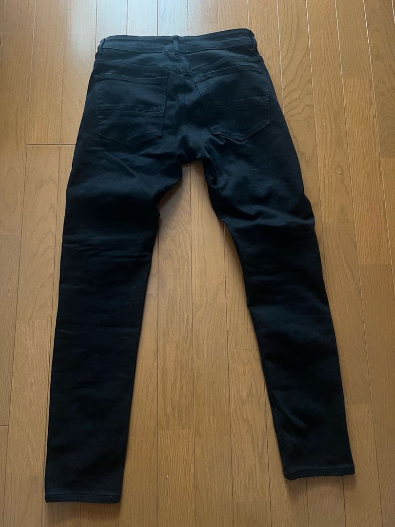 hesntls スリムフィットデニム ブラック 黒 28