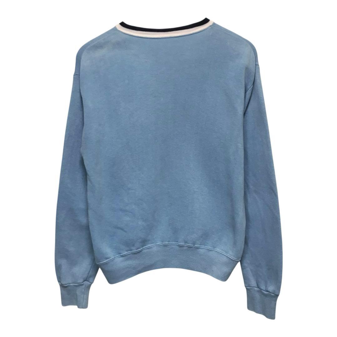 50s ビンテージスウェットトレーナー　BESTジップ　フロントライン　ブルー