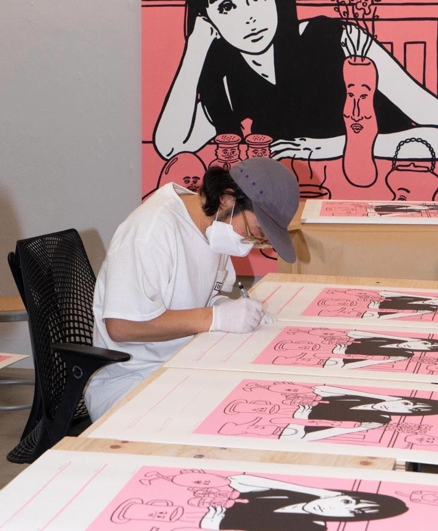 Kyne&Noncheleee シルクスクリーンポスター