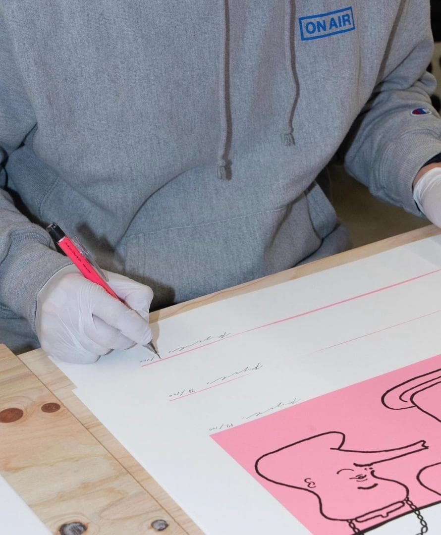 Kyne&Noncheleee シルクスクリーンポスター