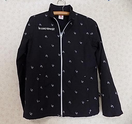 32005　ルコック　メンズ　ジップアップジャケット　黒　サイズＭ