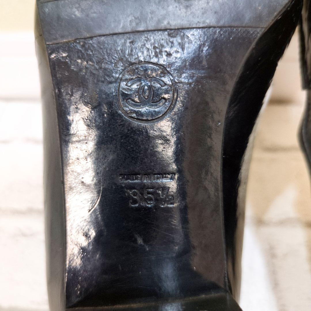 ギ*ン様 CHANEL　シャネル　ココマーク　ターンロック　エナメル　パンプス