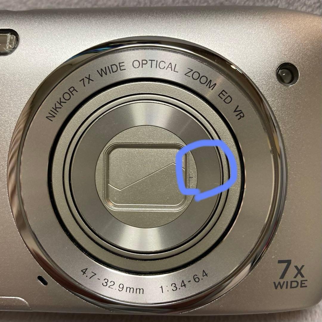Nikon COOLPIX S3500 クリスタルシルバー　動作確認済み