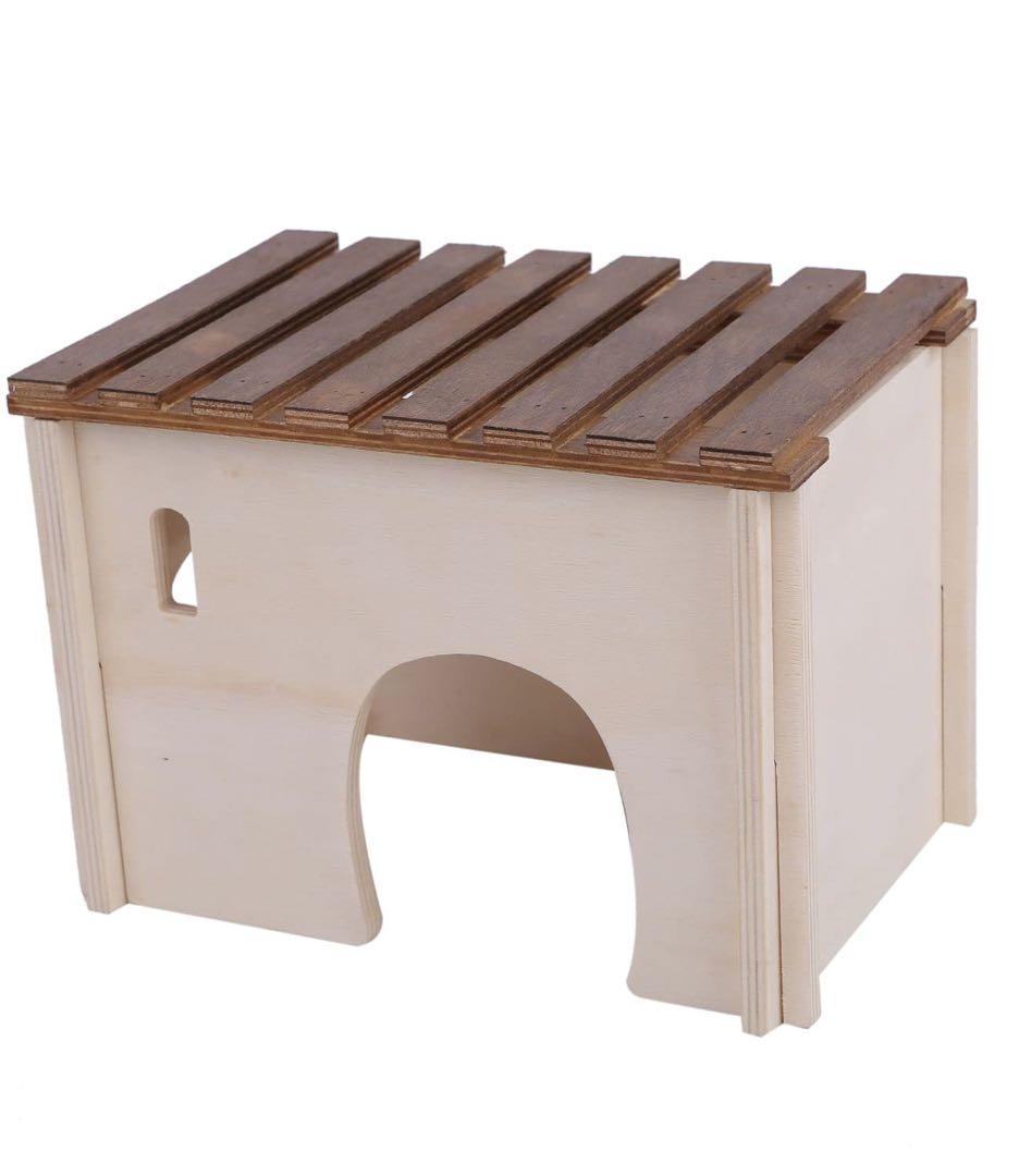 ハムスターハウス 小動物 ハウス 組み立て おもちゃ 木製 Lサイズ