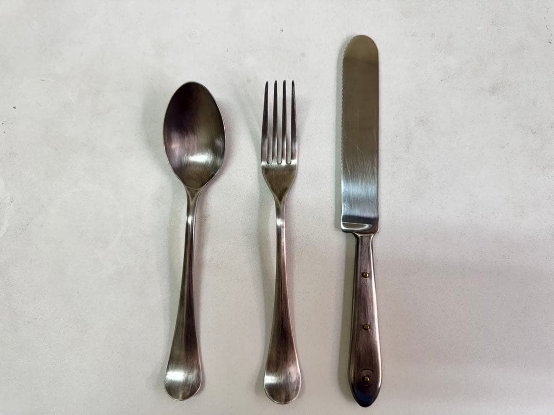 新品！竹俣勇壱②ステンレス フォーク スプーン ナイフ3本セット