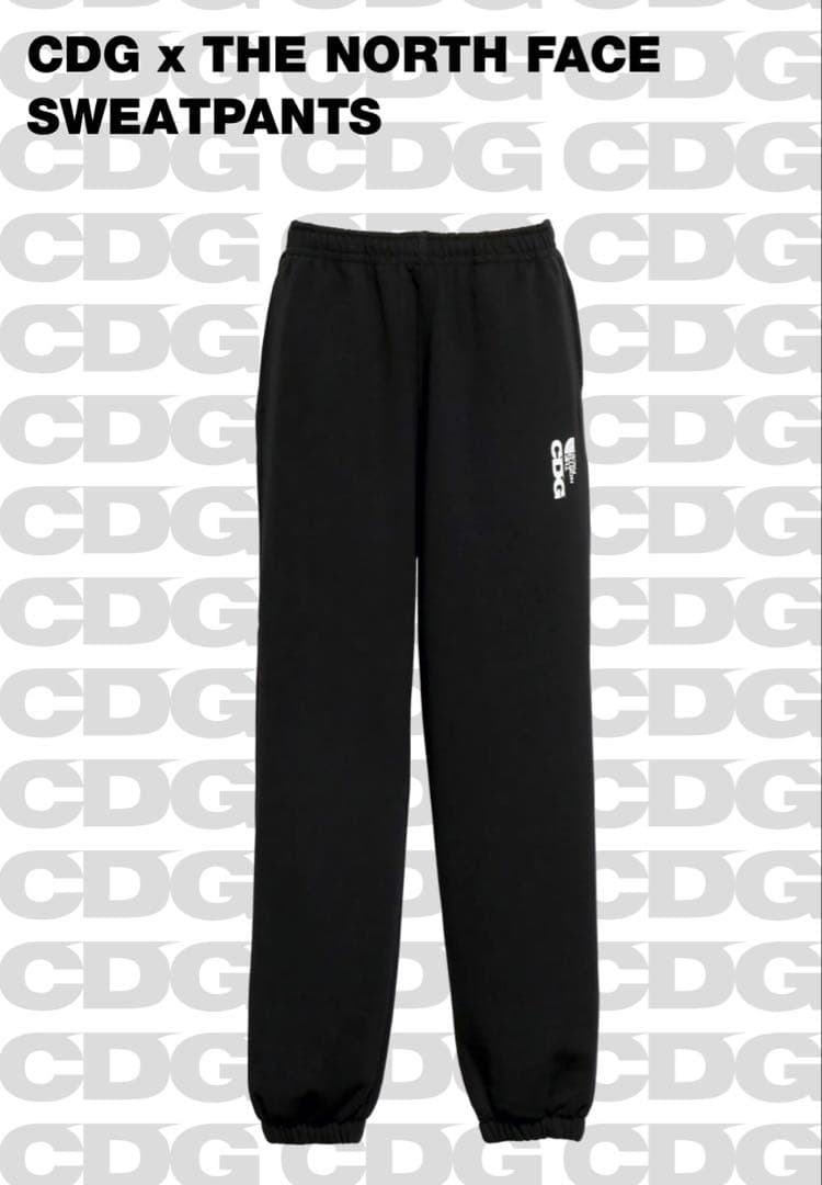 CDG x THE NORTH FACE スウェットパンツ ブラック