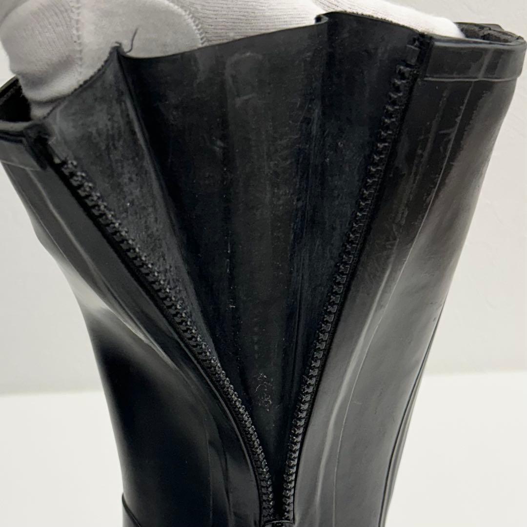 【中古良品】正規店購入品 モンクレール ダウン レインブーツ ブラック 24cm