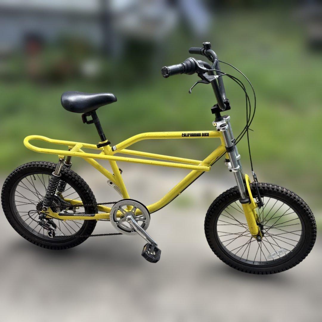 直接引き取りのみ　CALIFORNIA BIKE イエロー マウンテンバイク