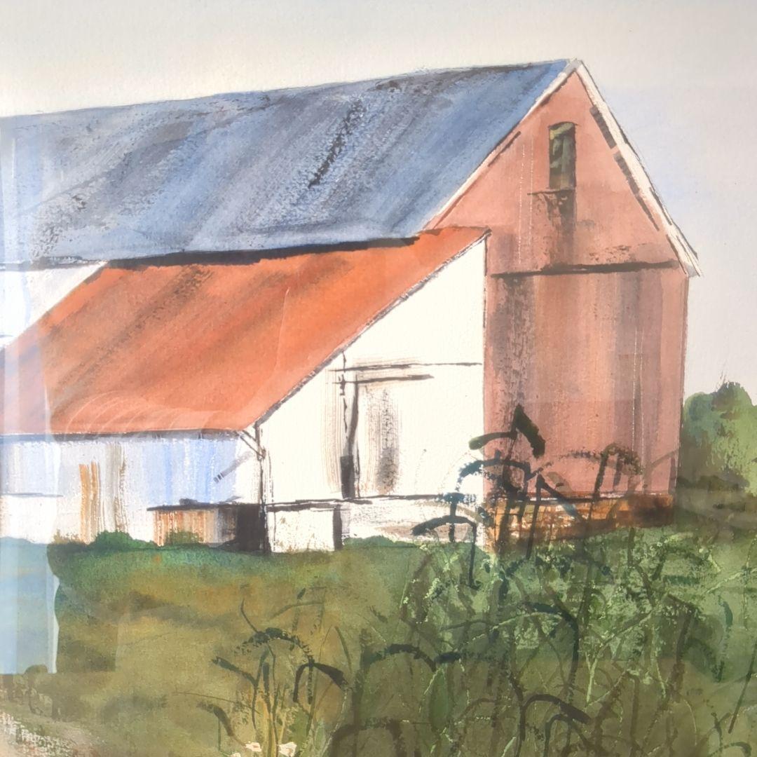 大型絵画 直筆水彩画 COUNTRY JEWEL by PAT BREY