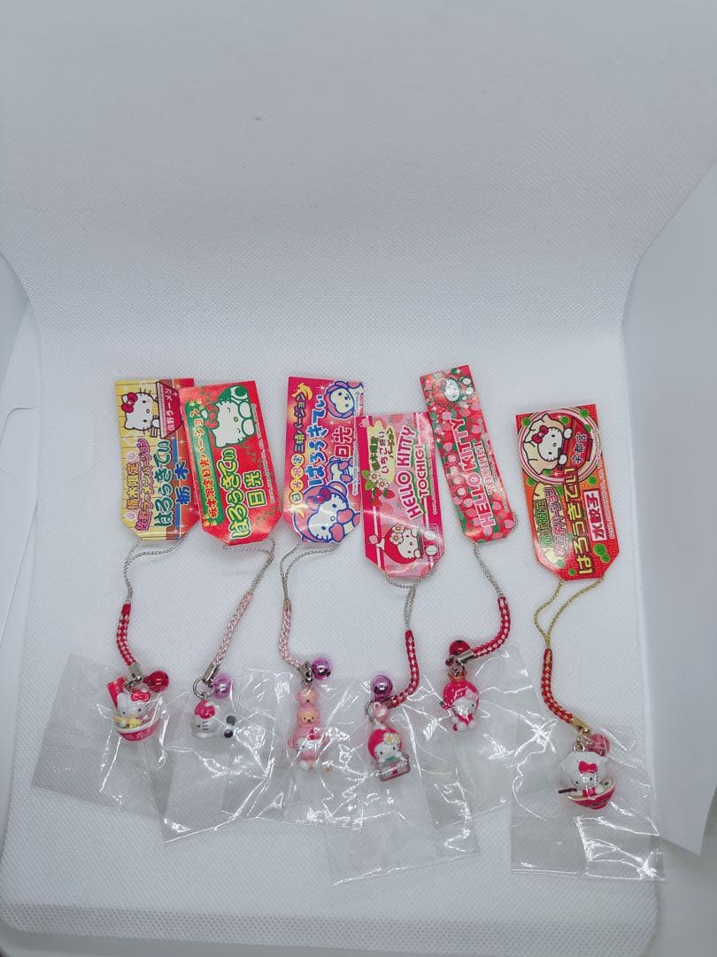 ハローキティ ストラップ 6個セット日光、栃木県