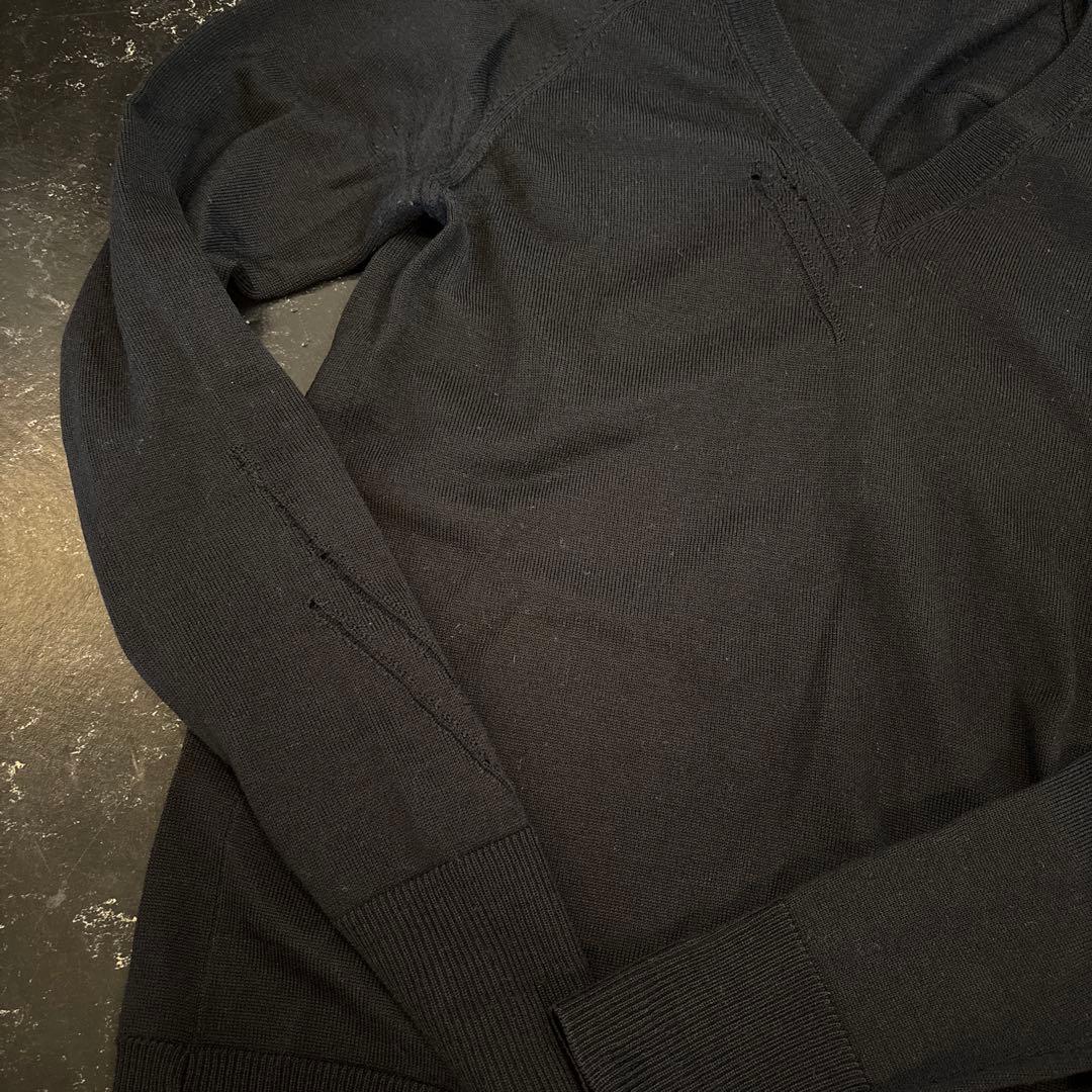 ぜ*よ様 ディオールオム エディスリマン 2005SS Vネックニット XS ダ