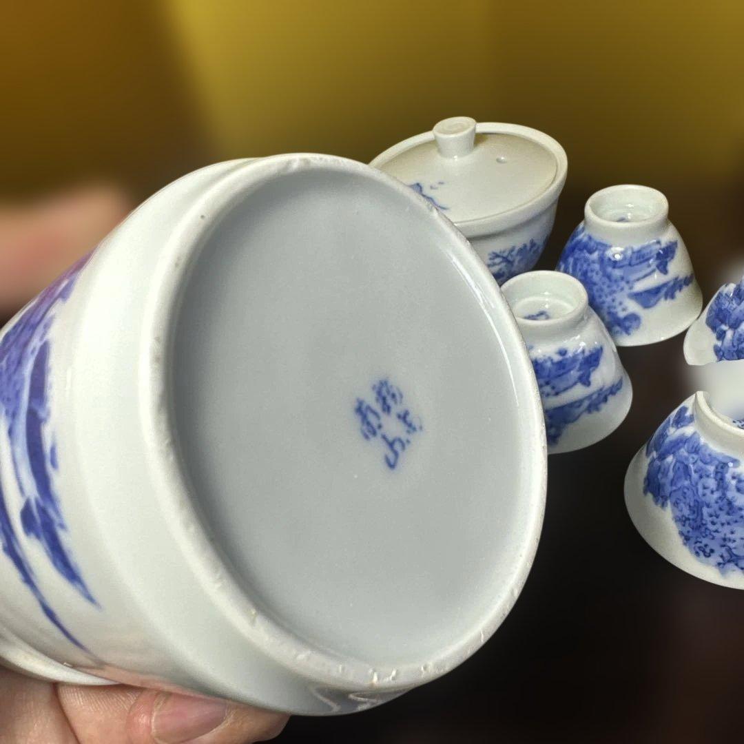 平安焼，鍋島焼，有田焼，清水焼，青白磁， 茶道具セット