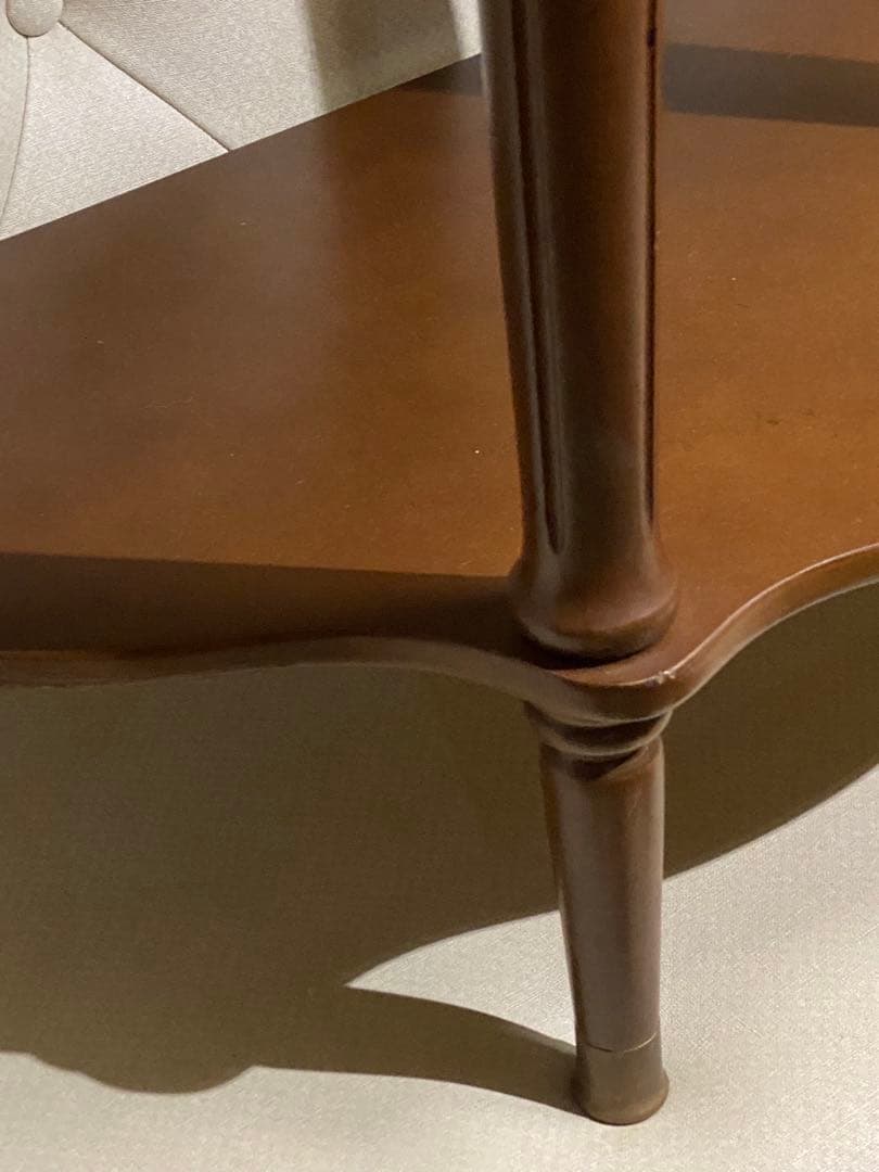 希少♦️花びら ハーフムーン コンソールテーブル♦️落ち着きある華やかなヴィンテージ