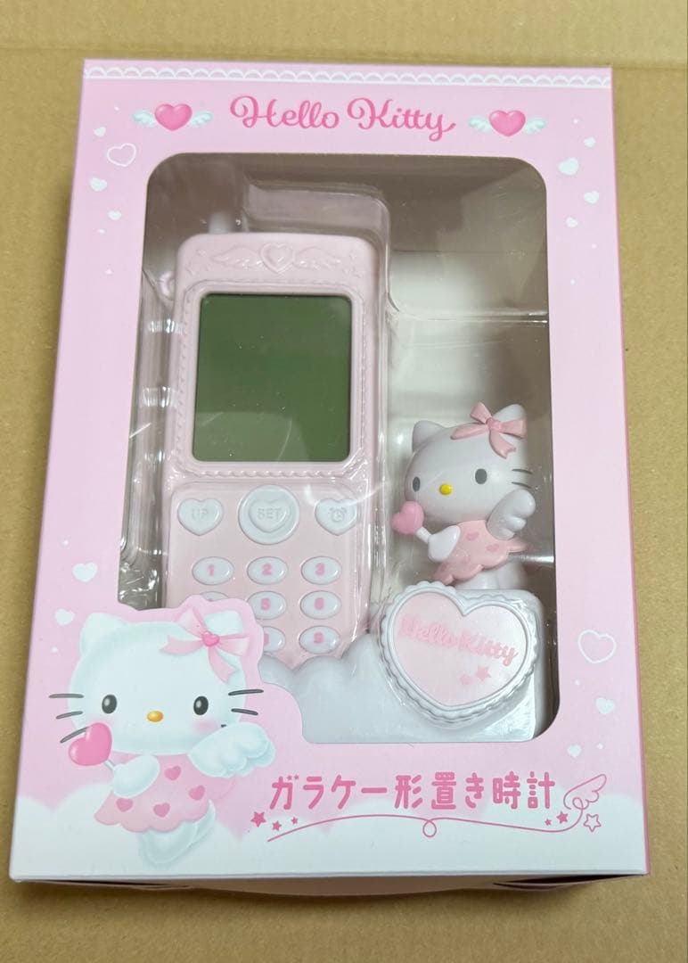 【匿名配送】サンリオ　ガラケー形置き時計　ハローキティ　エンジェル　キティ