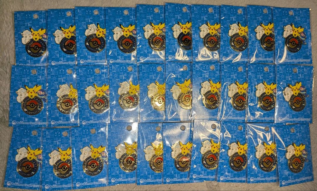 ポケモンセンターサッポロ 札幌 ロゴピンズ 30個セット 缶バッジ
