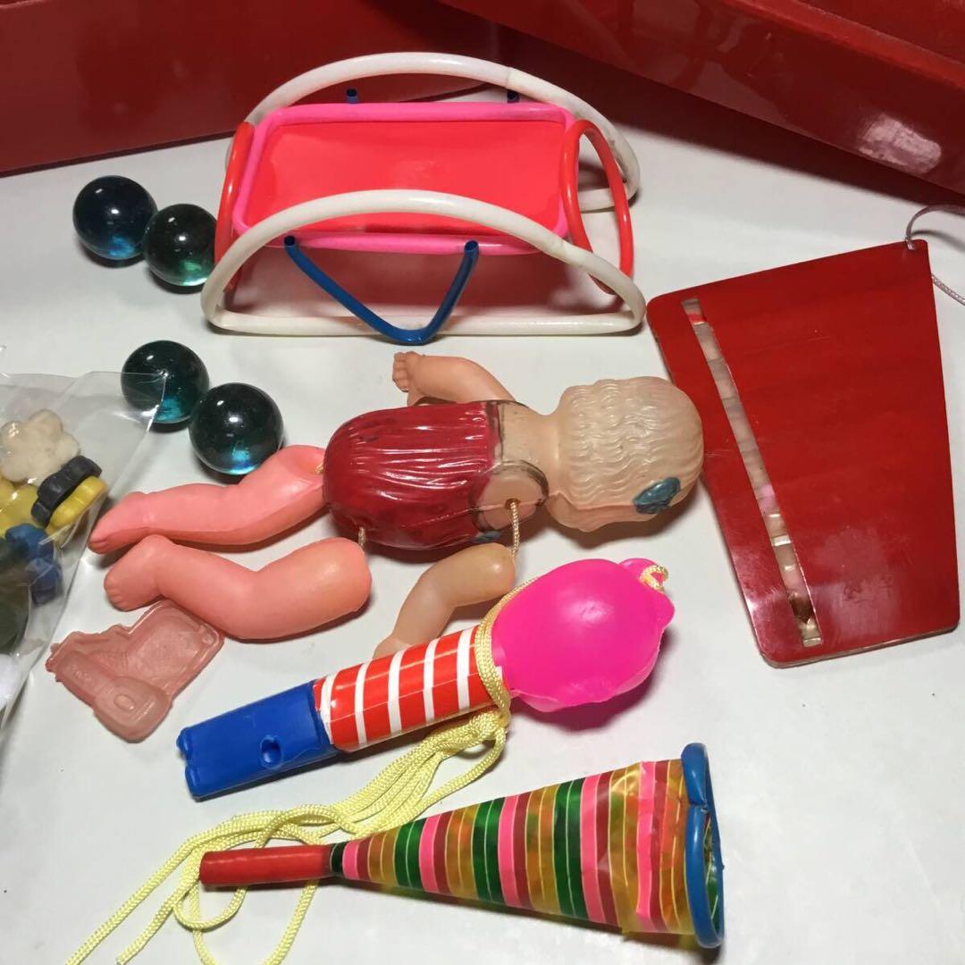 ヴィンテージ◆駄菓子屋セット①◆セルロイド人形 アンティーク 昭和レトロ