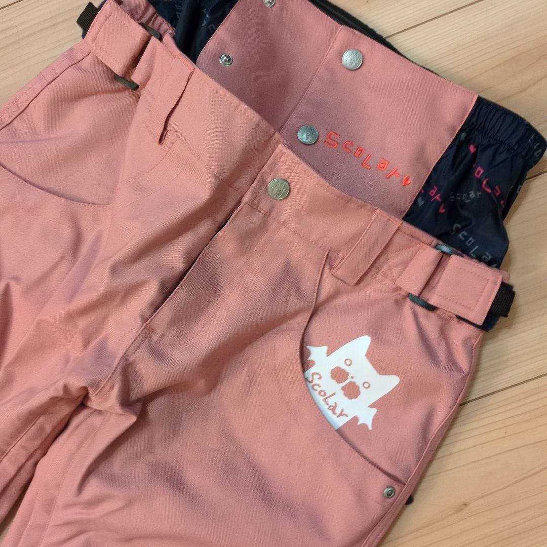 極美品！　スカラー　スノーウェア　上下セット　花柄　上L下S　スノーボード