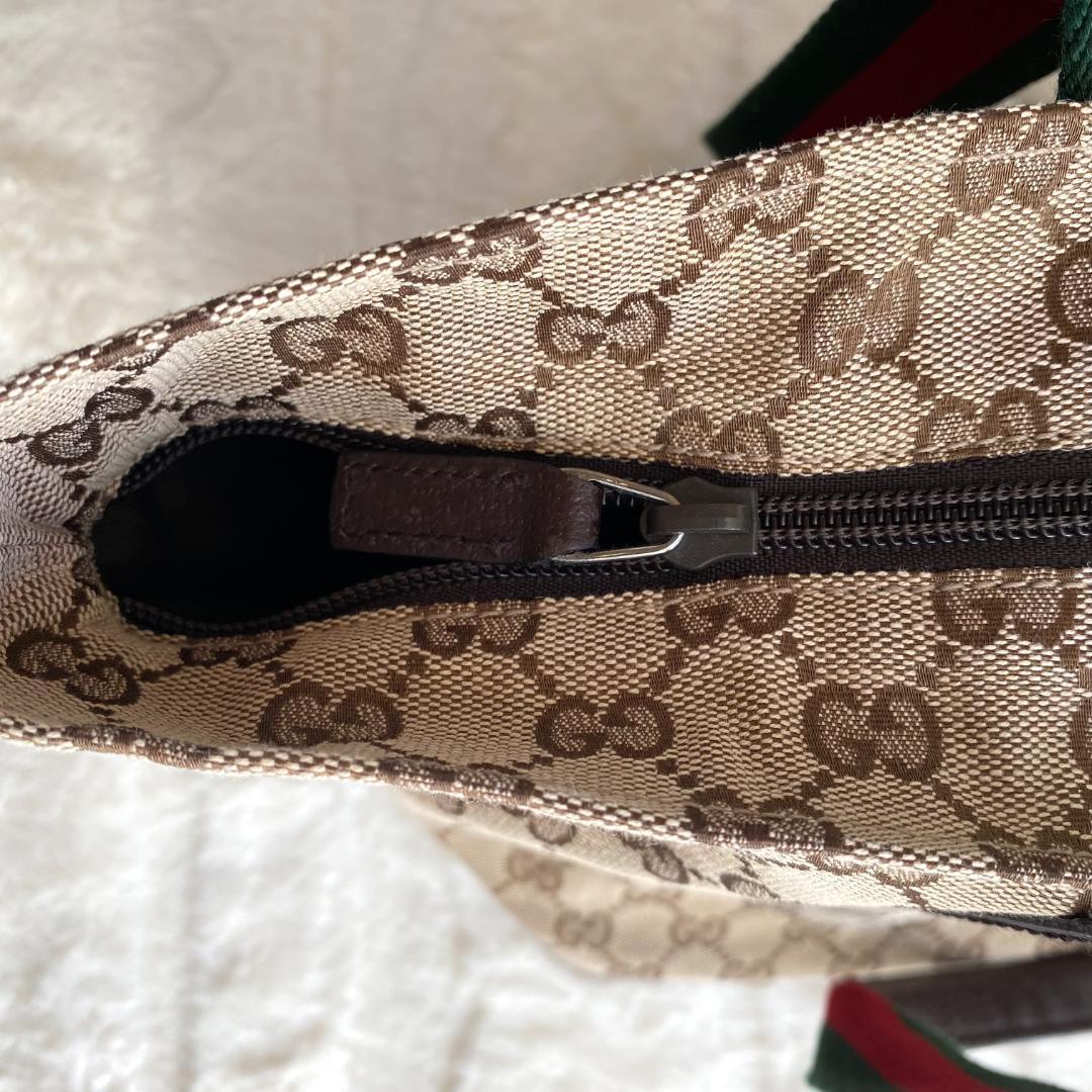 GUCCI シェリーラインGG柄 キャンバス トートバッグ ブラウン 人気モデル